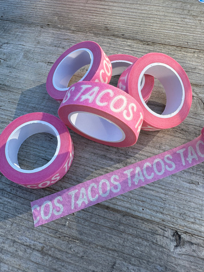 "TACOS" masking tape