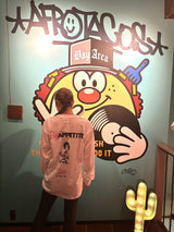 "Taco to Die for" LONG SLEEVE TEE WHITE & BLACK